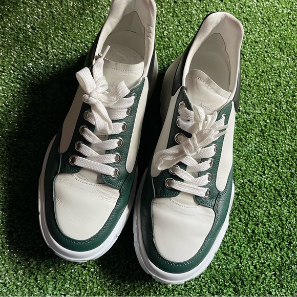 Alexander McQueen logo colour-block mens sneakers